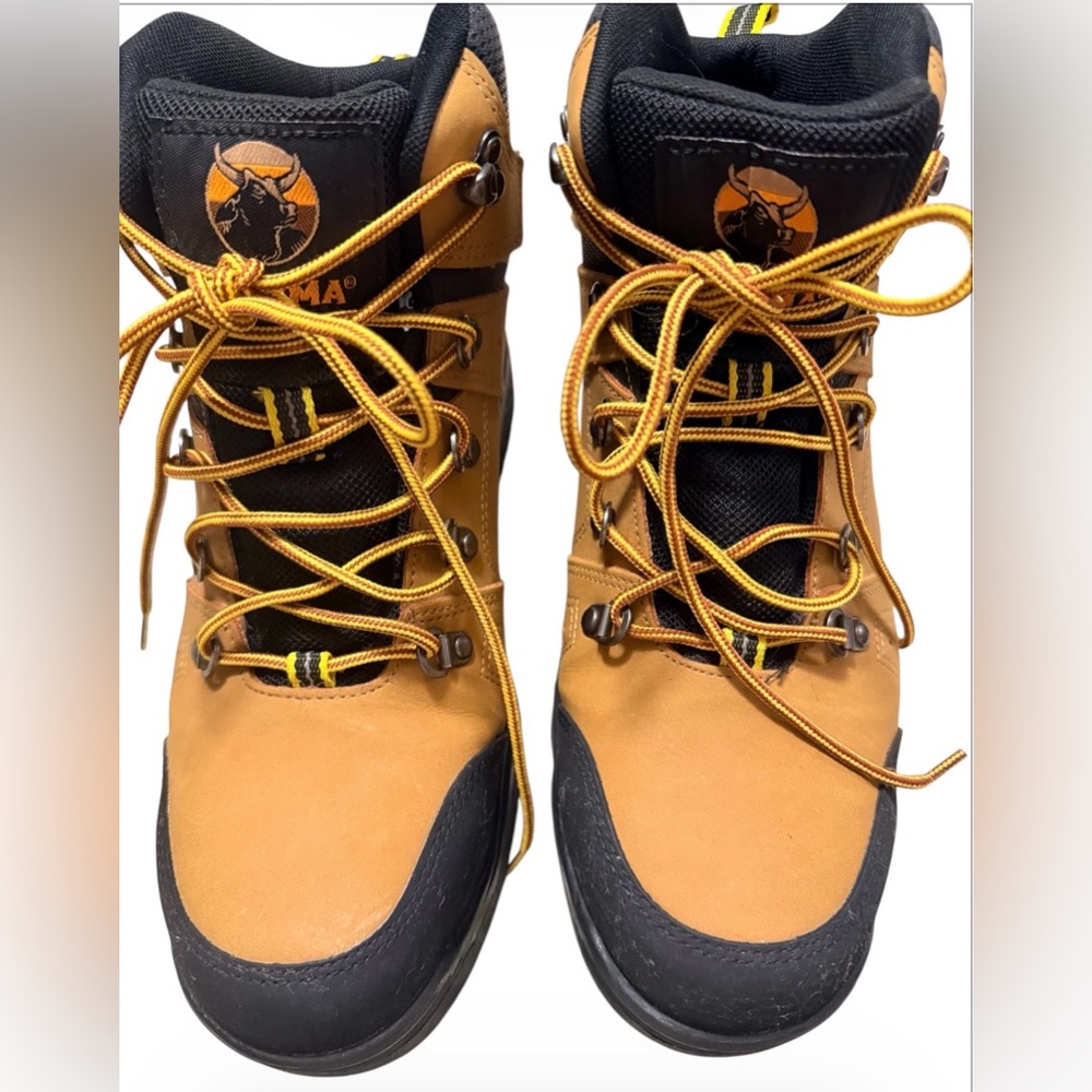Brahma Men's Tan and Black Lace-Up Work Boots